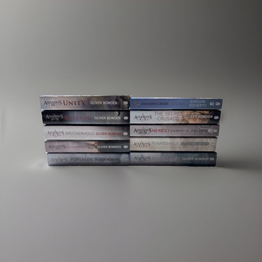 Assassin's Creed 10-Book Lot by Bowden: Brotherhood, Black Flag, Odyssey & More